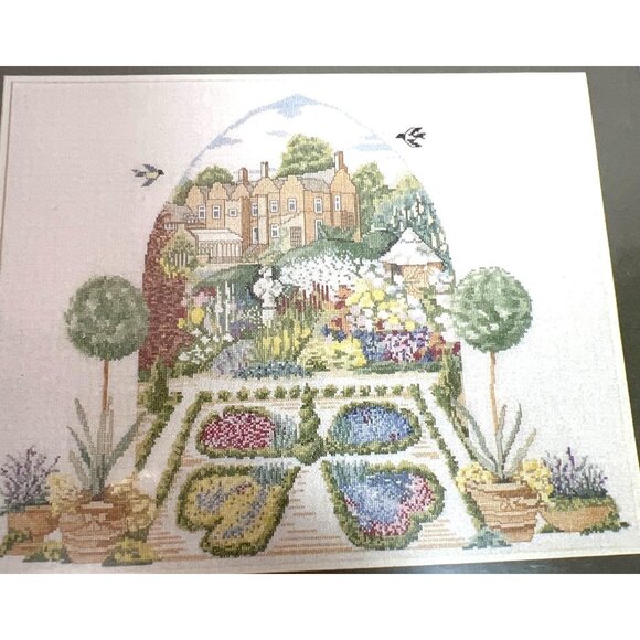 Permin Of Copenhagen English Garden Cross Stitch Pattern 151100 44x56cm - Picture 1 of 4